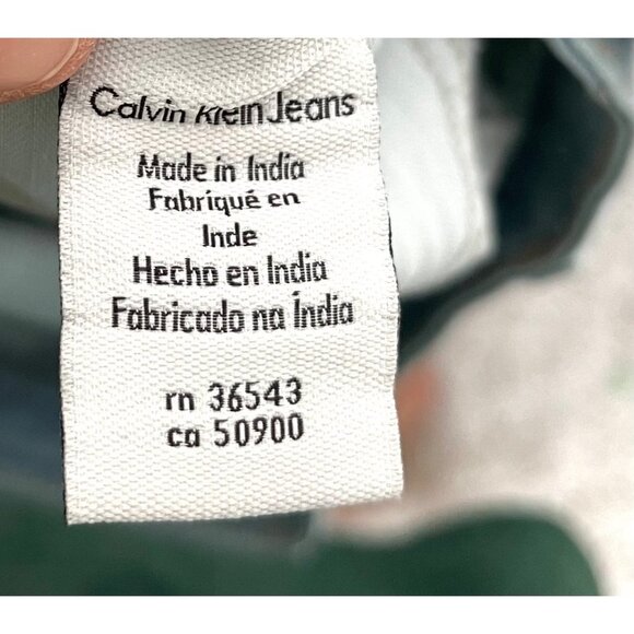 Calvin Klein Bourges Flared Y2K low rise jeans sz 30 - Picture 11 of 13